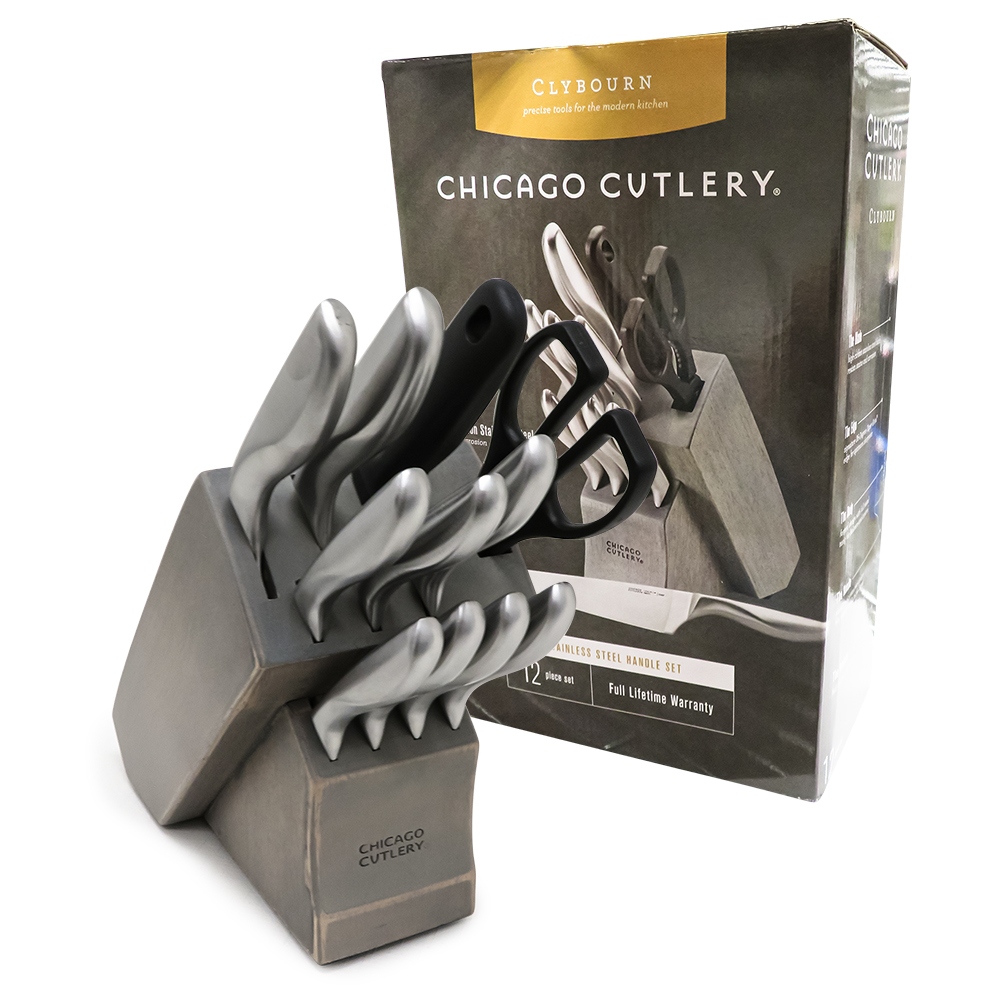 Chicago Cutlery Avondale 16 Piece Block Set - Stainless Steel